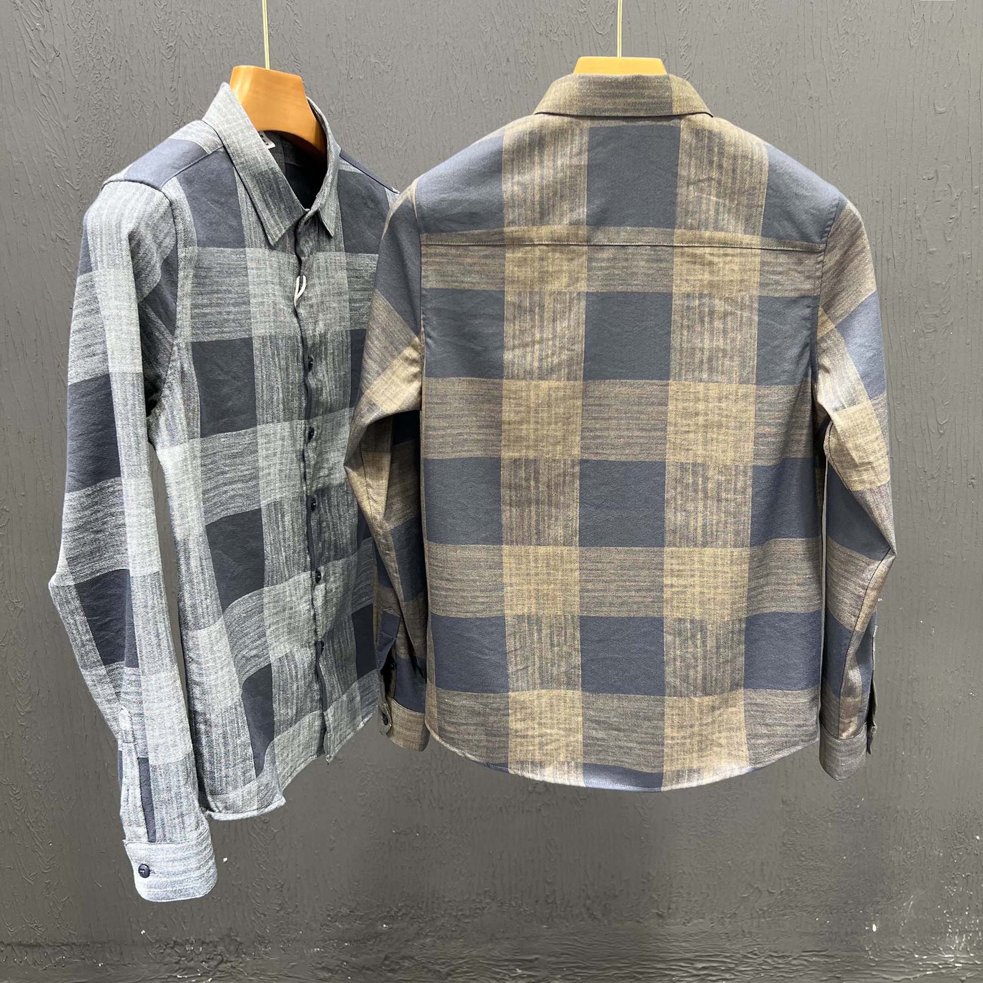 Men's Clothing High End Men's Plaid Casual Shirt Long Sleeved Plus Size Trendy Long Sleeve For Formal & Casual_viptrois.com