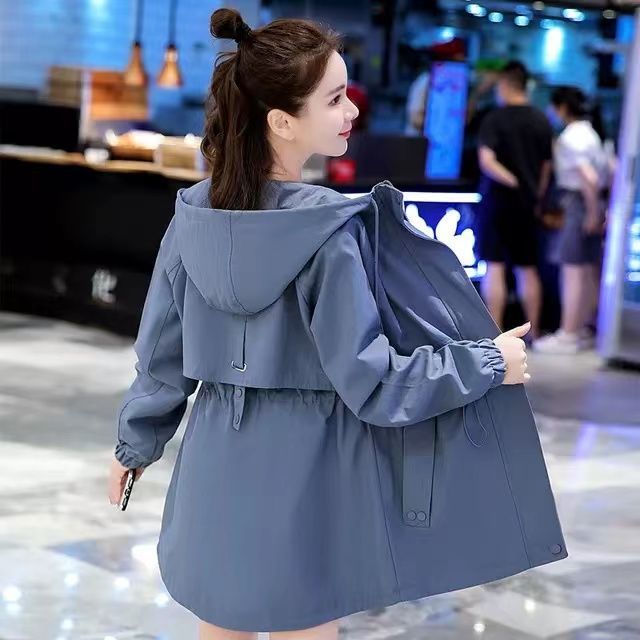 中长款风衣女2025年春秋季新款韩版宽松流行休闲小个子二八月外套|undefined