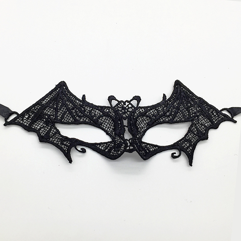 Ventas transfronterizas calientes de Halloween, máscara de encaje de media cara, show de baile, máscara de ojos sexy y misteriosa