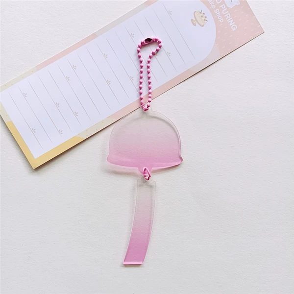 Transparent gradient-pink wind chime