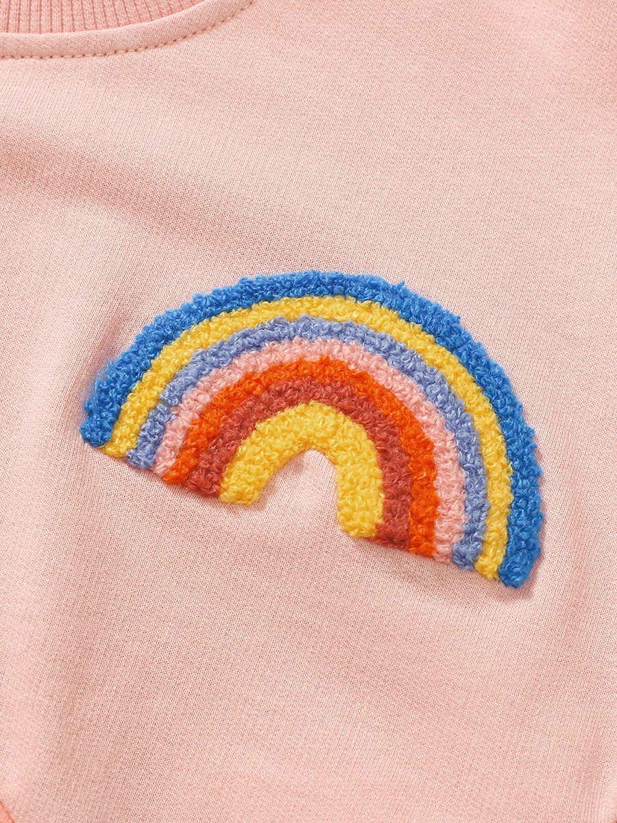 Little maven fábrica de origen de ropa para niños Suéter para niñas europeas y americanas al por mayor Top para niños de otoño