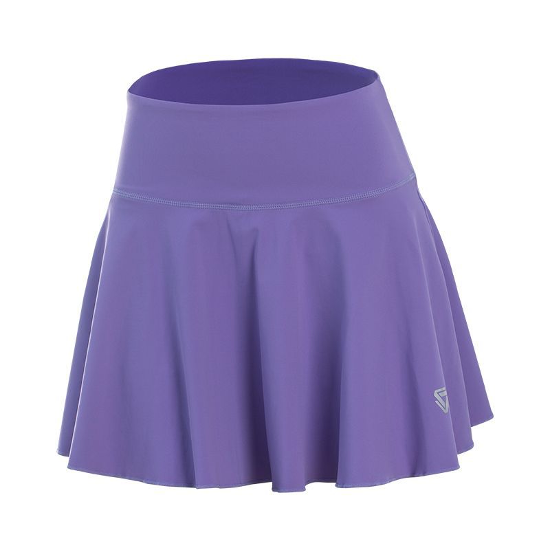 Falsación de dos piezas de falda deportiva corta de verano para mujeres correr alto elástico transpirable falda de yoga falda de tenis