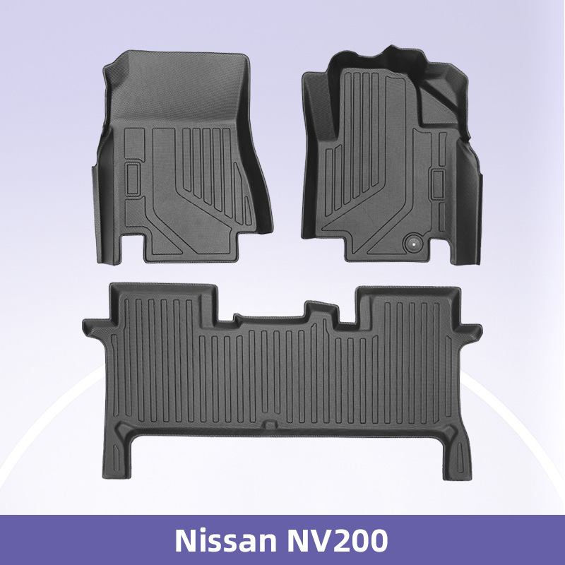 适用于日产Nissan NV200右舵3D全天候材质TPE汽车脚垫后备箱垫