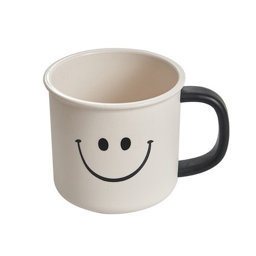 New smiling face mouthwash cup home bathroom parent-child toothbrushing cup INS style plastic mouth cup simple toothbrush cup water cup