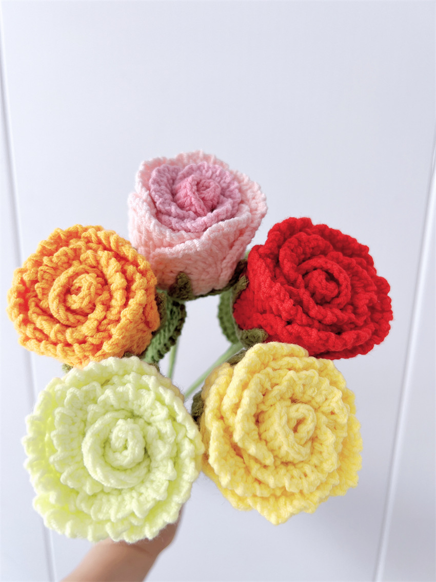 Valentine's Day Lady Flower Yarn Party Street Preserved Flower display picture 2