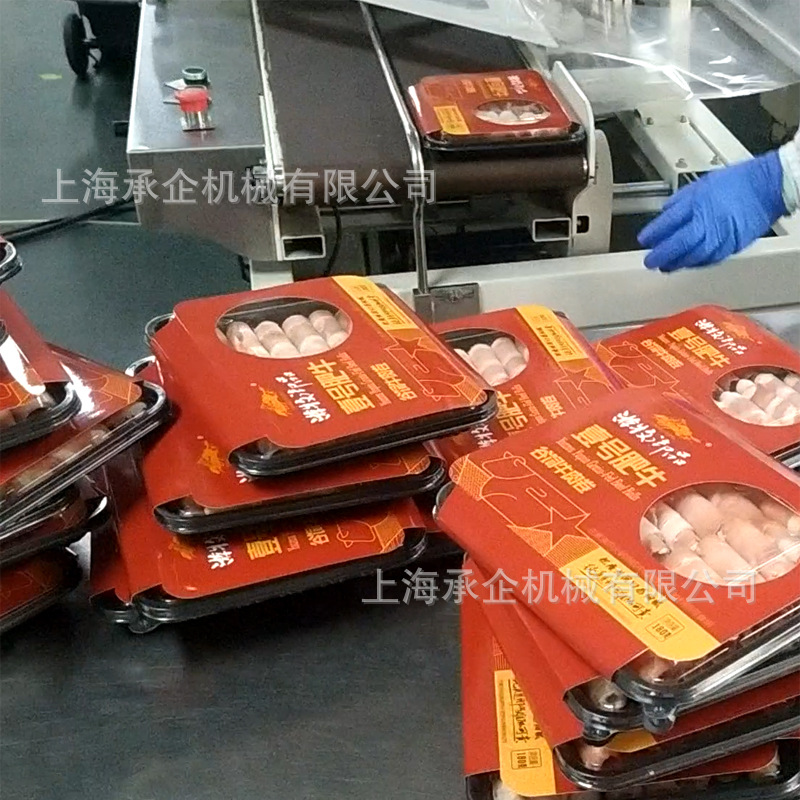 生鲜食品热收缩膜包装机 全自动L型封切机 POF膜套膜封口塑封机