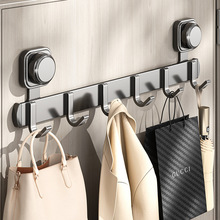 吸盘门后挂钩免打孔粘胶强力承重门后挂衣架子浴室墙上排钩置物架