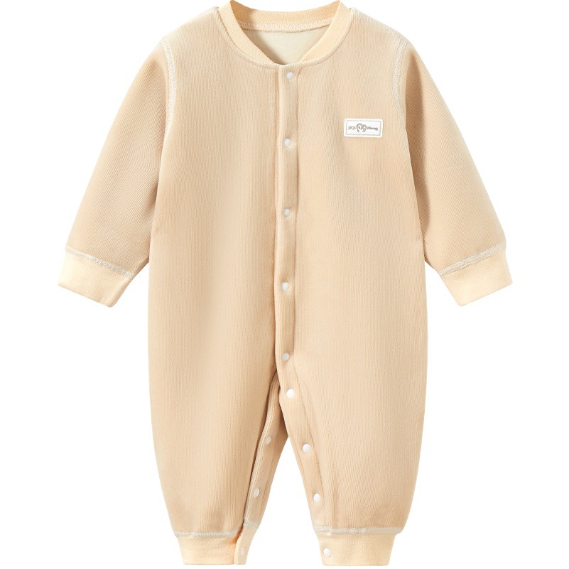 Mono de bebé para otoño e invierno, ropa unisex para recién nacidos, mono cálido de forro polar, ropa para dormir, traje para gatear, conjunto de otoño para bebé