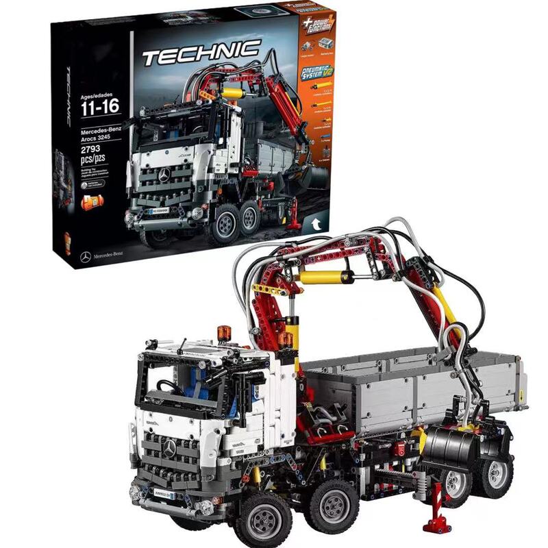 Cross-Border Compatible Lego 42043 Mercedes-Benz Heavy Truck Technology Mechanical Set Building Block Assembly Toy Cross-Border Compatible Lego 42043 Mercedes-Benz Heavy Truck Technology Mechanical Set Building Block Assembly Toy