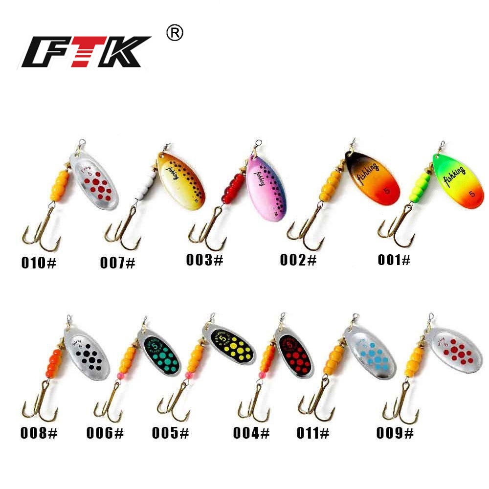 FTK Rotating sequins, sub -round sequins, fake bait bids, bionic bait, three hook roads, sub -bait cross -border 3