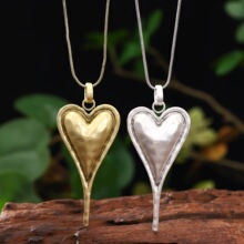 M 44151 Bohemian Heart Pendant Necklace ������������ ��