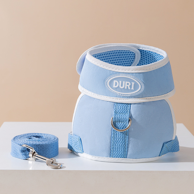 Perros de primavera y verano Versión coreana del estilo simple ins fuera de la cuerda de remolque estilo chaleco gato mascota paseando gato paseando perro cuerda