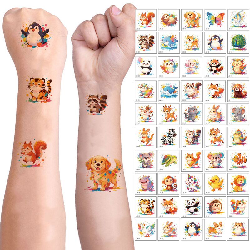 Amazon's best-selling pet tattoo stickers for cats and dogs, non-irritating to the skin, trendy realistic decorative stickers, available for wholesale