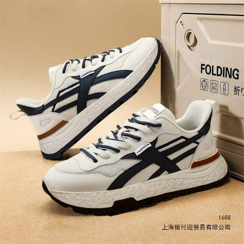 Men's shoes spring 2026 new model, lightweight soft-soled men's casual shoes, shock-absorbing sports shoes, versatile trendy shoes for students Men's shoes spring 2026 new model, lightweight soft-soled men's casual shoes, shock-absorbing sports shoes, versatile trendy shoes for students