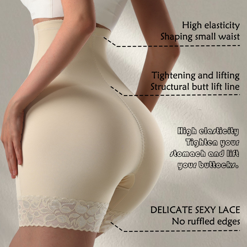Pantalón Moldeador con Cierre de Talle Alto de Nylon, Control de Abdomen y Levantador de Glúteos