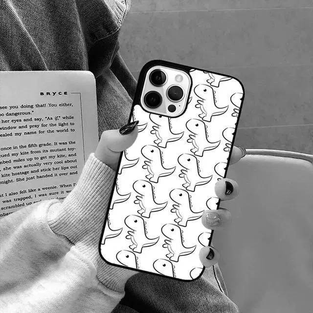 Чехол для телефона совместимый с Apple, милый чехол, детский стиль динозавр, защитный чехол, iPhone 16