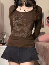 wish����ͨŷ����ó�ﶬ�¿�ӡ��Բ�쳤����֯����T�����д����