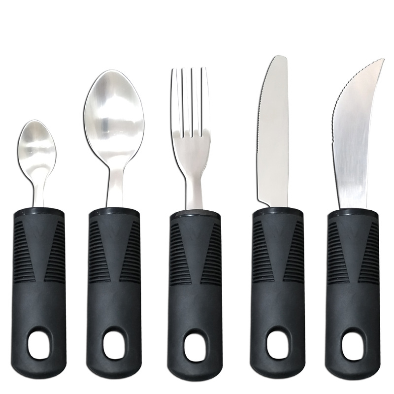 Amazon Cross-Border Anti-Shake Eating Aid Stainless Steel Knife, Fork, and Spoon for Elderly, Stroke Rehabilitation Assistive Eating Utensils Set Amazon Cross-Border Anti-Shake Eating Aid Stainless Steel Knife, Fork, and Spoon for Elderly, Stroke Rehabilitation Assistive Eating Utensils Set