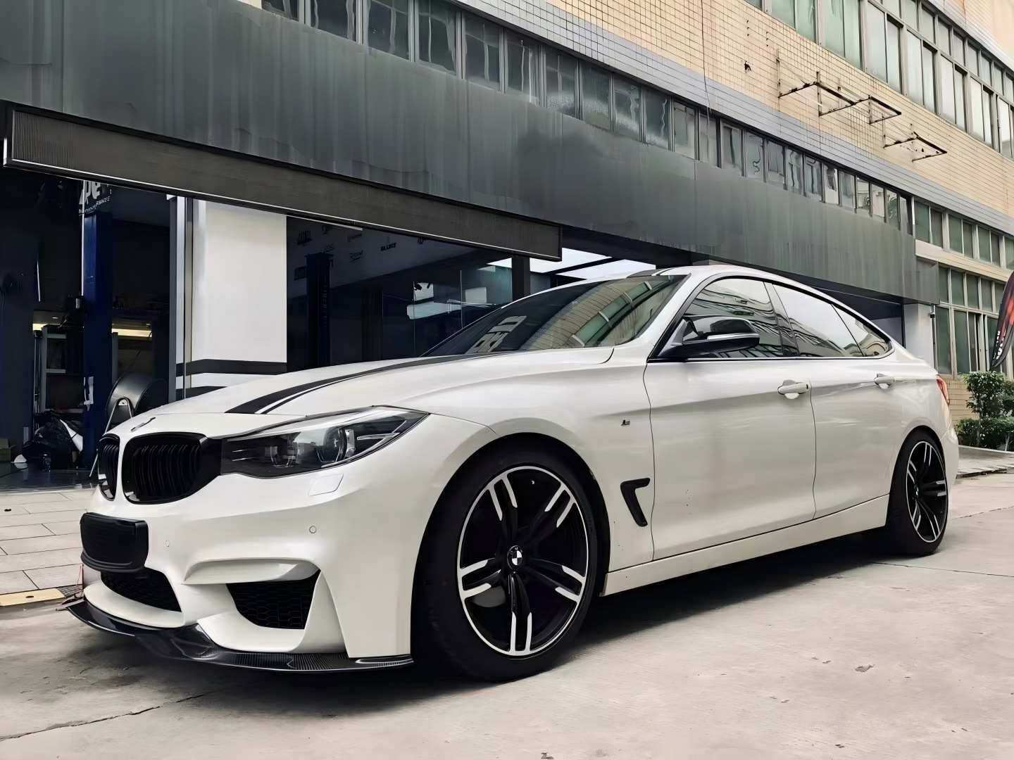 Bmw 3 Series Gtf34 Modified with M4-Style Wide-Body Front and Rear Bumper Kit, Non-Destructive Upgrade