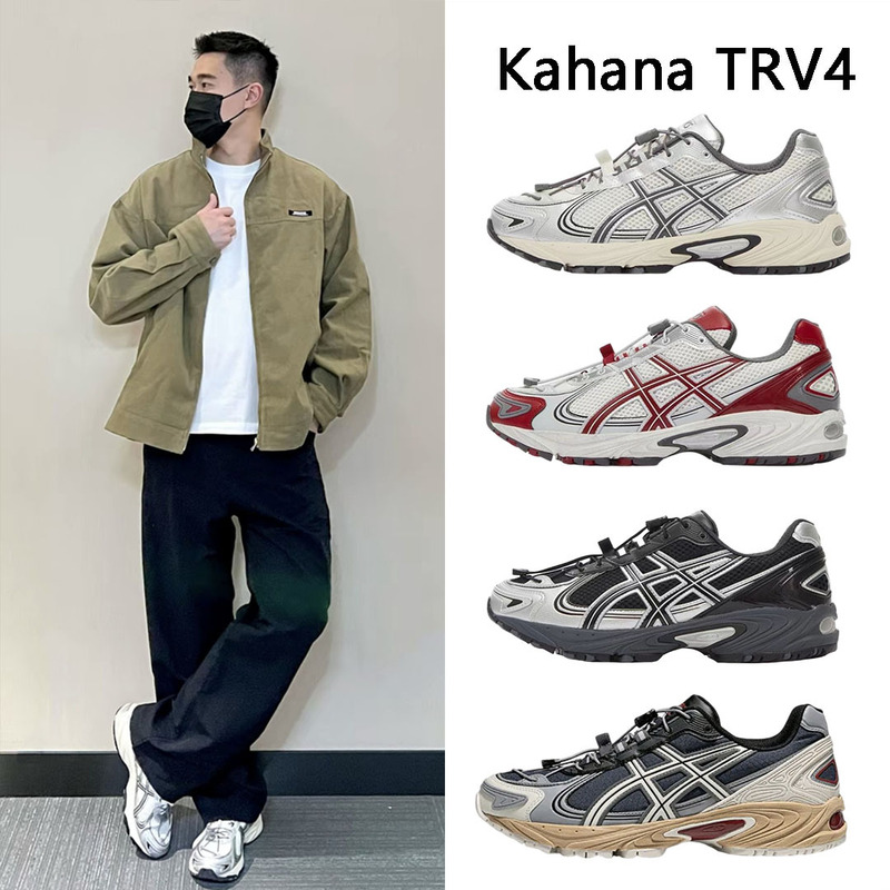 Putian Shoes Arthur Men's and Women's Retro Running Shoes Gel-Kahana Trv4 Height Increasing Dad Shoes Easiest for Match Sports Shoes