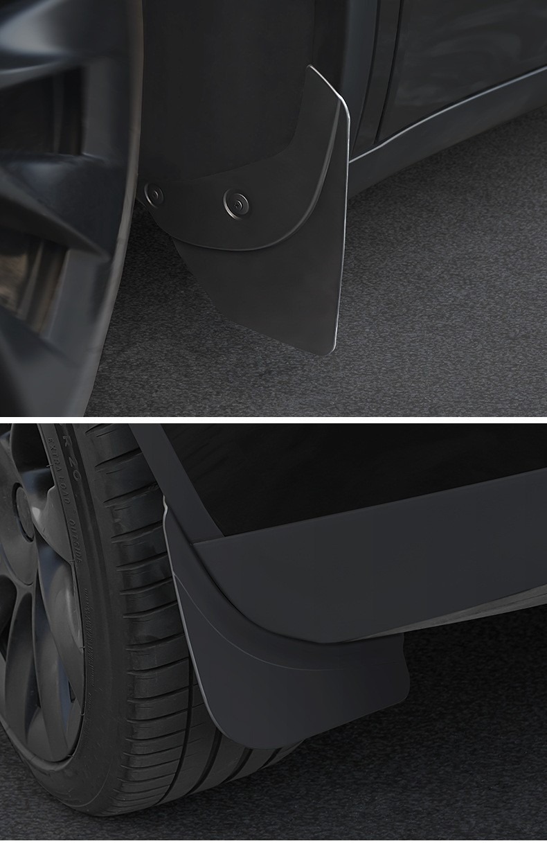 Suitable for New Tesla Mudguards Model Y/3/Yl, No-Drill Invisible Mud Flaps Wholesale
