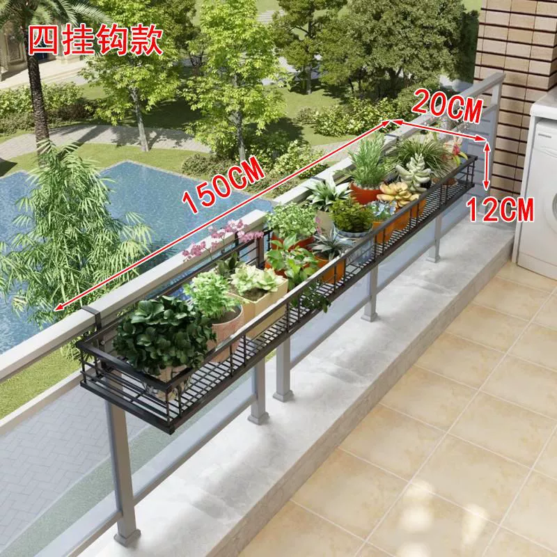 Балконная цветочная стойка, подвесная настенная полка, железная подвесная полка в европейском стиле, орхидея, плющ, сочные цветочные стойки, балконная цветочная стойка Lingyue