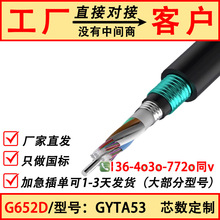 GYTA53-12B1.3直埋地单模铠装光缆GYFTZA53-24B1 36B1 48B1光纤线