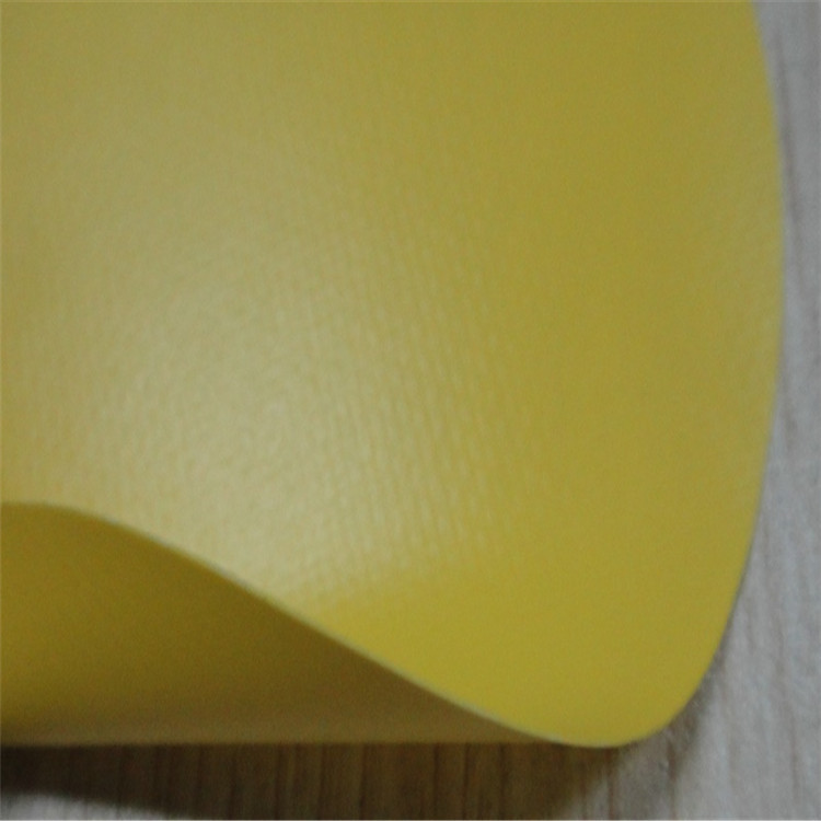 可以直接热合或者高频高弹黄色pvc充气夹网布气模布气囊布