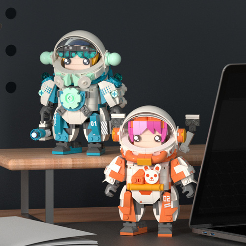 【】Jiaqi Dawn Astronaut Compatible LEGO Model Boy Chinese Astronaut Figure Gift