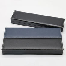 PU皮车线手表盒定制黑色表盒watch box翻盖长方形礼品收纳展示包