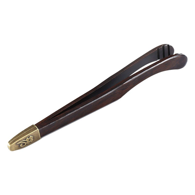 Подставка для чайной чашки из черного дерева, нож, ручка для ухода за чайником, инструменты для приготовления чая, аксессуары для чайного сервиза Кунг-фу