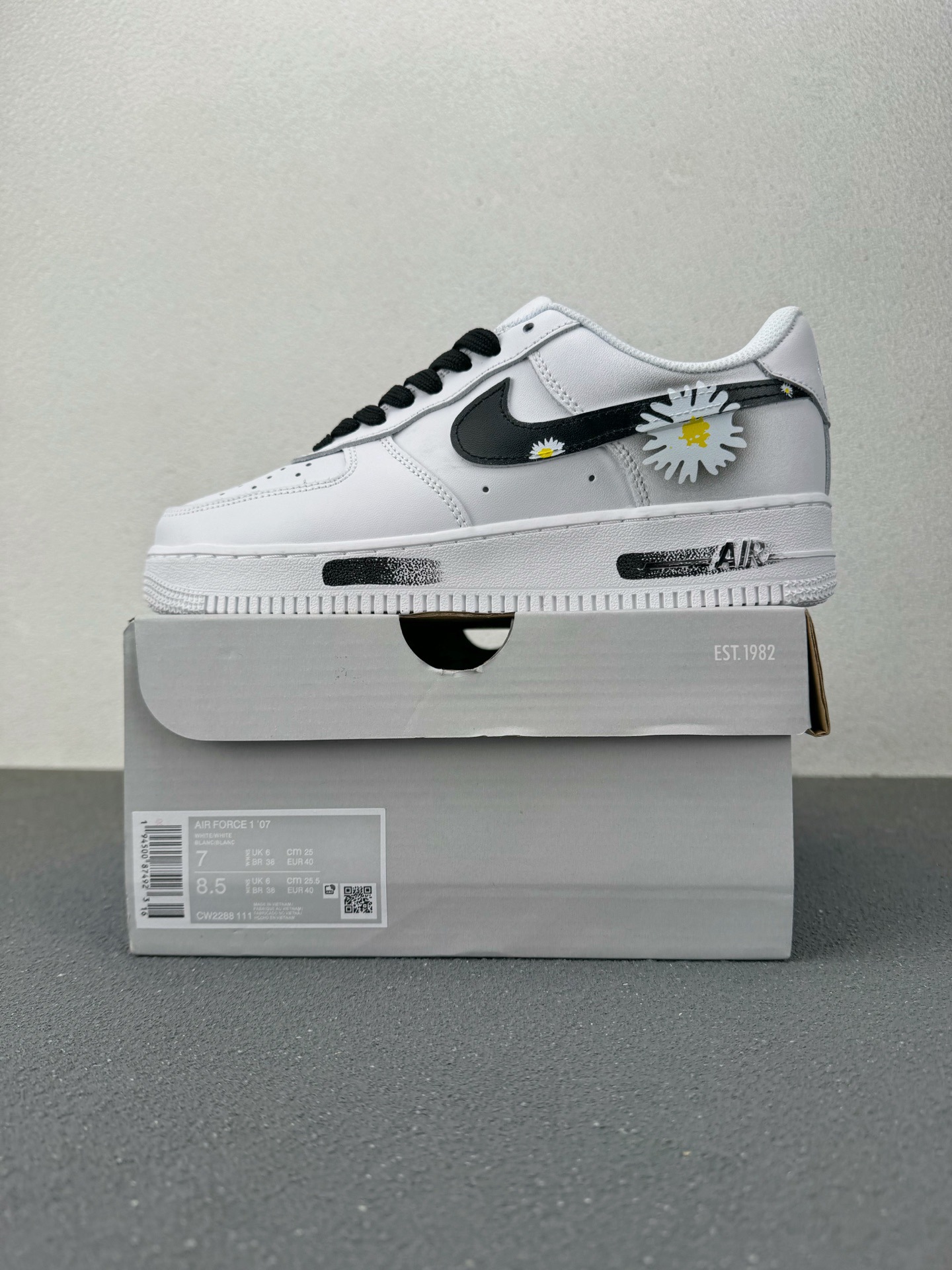 Zapatos Putian versión original de la fuerza aérea No. 1 en el extranjero marca conjunta de la cabeza de cuero en lugar de cojín de aire zapatillas deportivas para hombres y mujeres