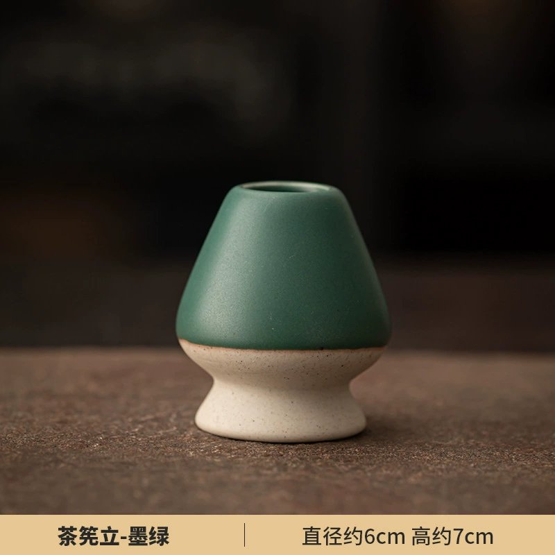 Набор чая матча (Creative Ceramics) японский стиль керамические чайные инструменты — венчик, ложка, сито нержавеющая сталь