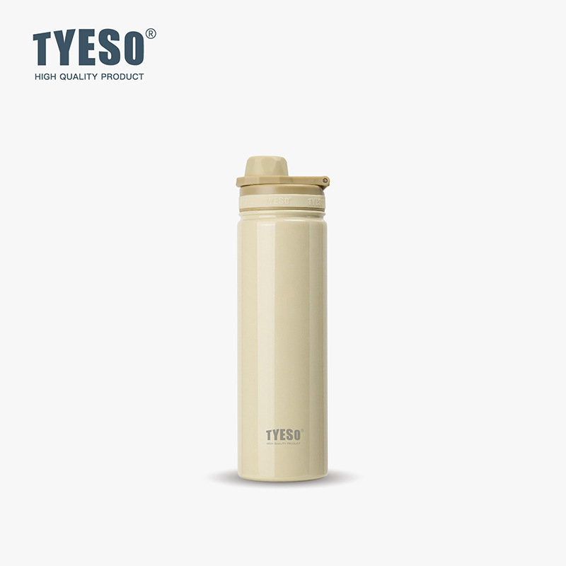 Taisuo 学生スポーツボトル TYESO ポータブルハンドルステンレス鋼ウォーターカップ INS 真空北欧スタイル二重層断熱カップ|undefined