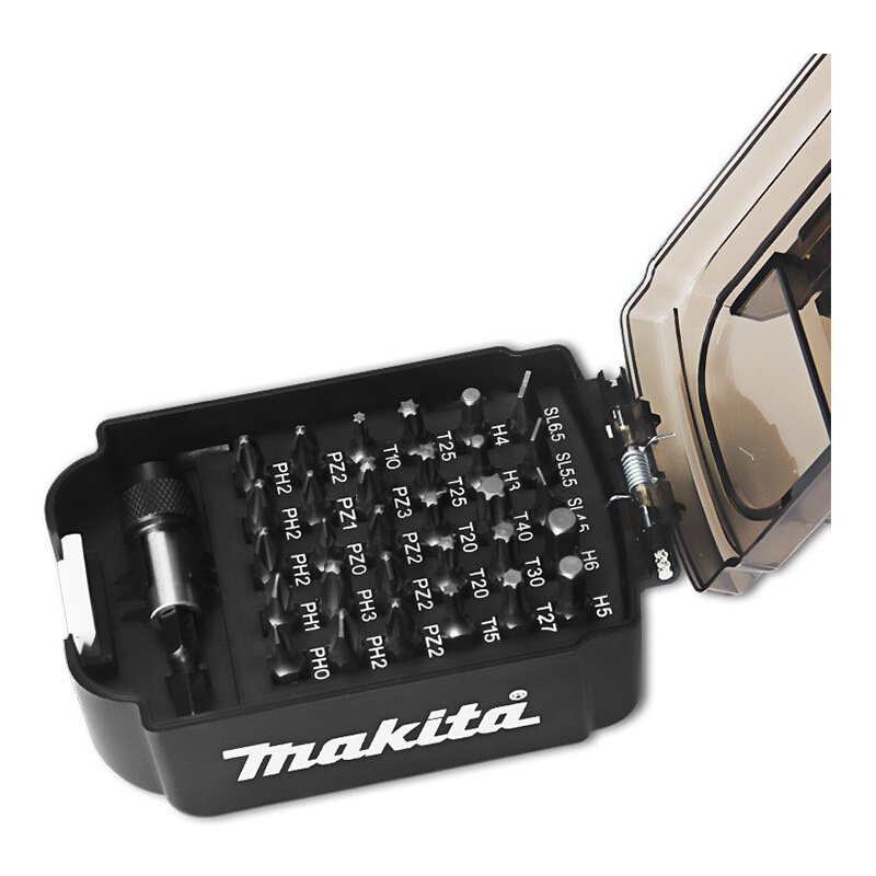 마키타 31 조각 세트 배치 헤드 B- 69901 스크류 드라이버 헤드 전기 나사 빈 배터리 상자 충격 스크루 드라이버