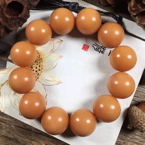 Weathered Bodhi Buddha Beads Bracelet Rhubarb Bodhi Root Bracelet Milk Blue Ethnic Style Jewelry Bracelet Colorful Daqingti