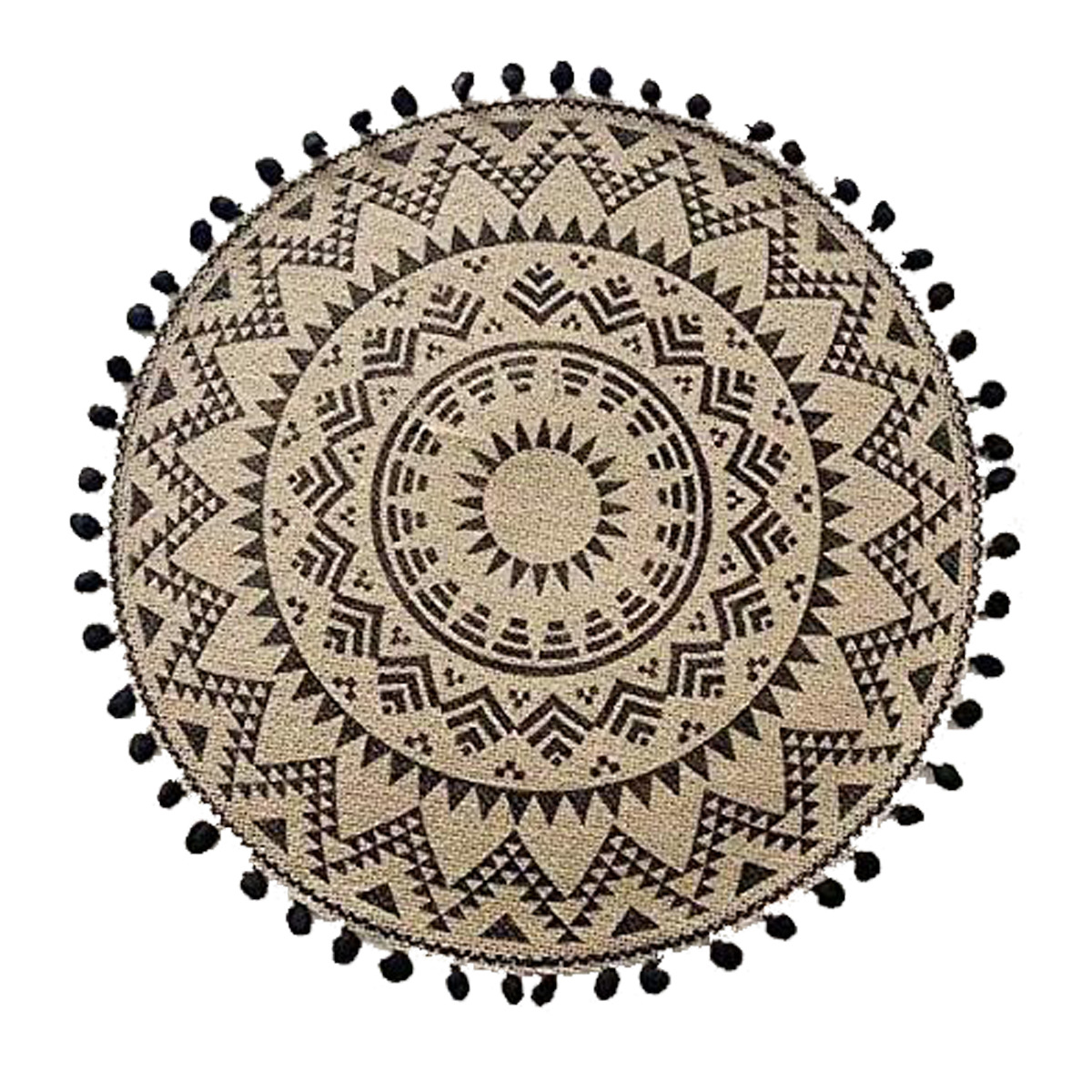 Inventario redondo de yute bordilla trenzada almohadilla de mesa ambiente decoración almohadilla de mesa retro almohadilla aislante térmico