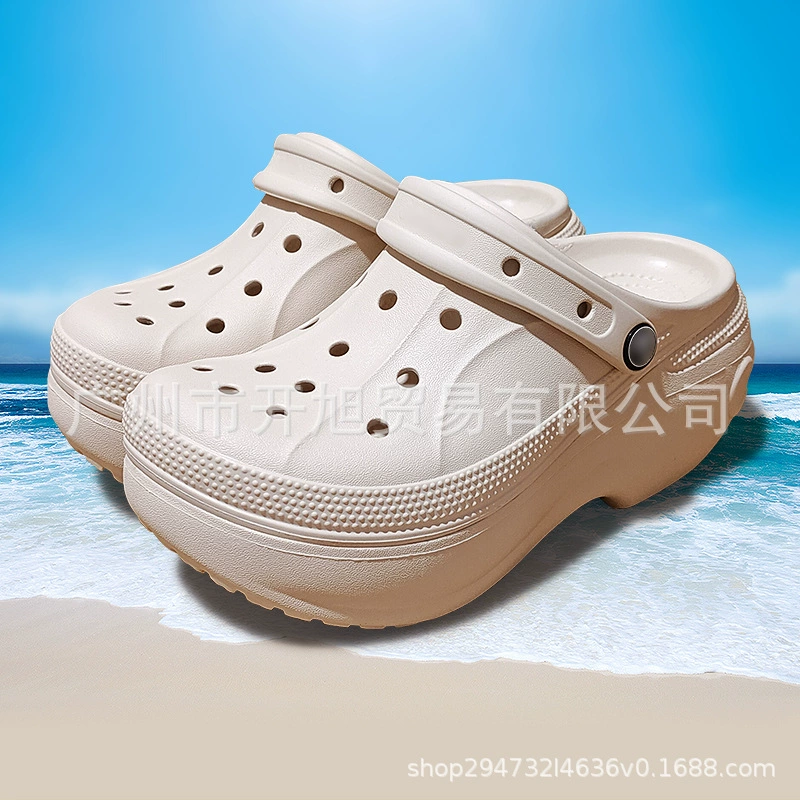 Летние новые сабо Bella на толстой подошве, увеличивающие рост, нескользящие, дышащие, из ЭВА, женские лоферы-сандалии