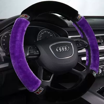 Steering wheel cover: Embellishments, Stylish Plush Car Handle