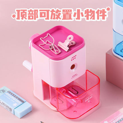 Sacapuntas de lápiz de flor de cerezo SAKURA japonés para estudiantes de escuela primaria sacapuntas de lápiz de mano para niños y niñas Dibujo de boceto de arte plomo