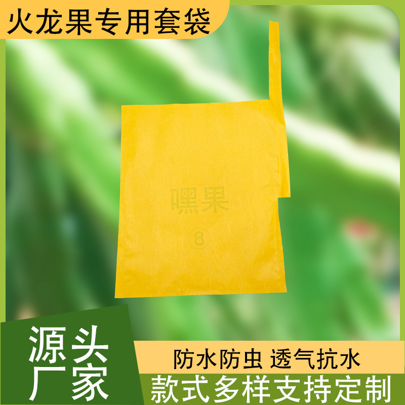 Manufacturer Wholesale Dragon Fruit Special Single-Layer Fruit Growing Bags, Biodegradable Kraft Paper, Recyclable, with Handles
