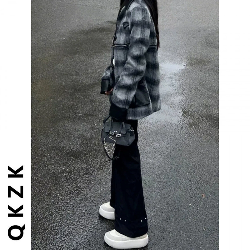 Съемный костюм, демисезонное шерстяное пальто, цветная куртка, oversize