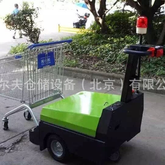 小型轻型电动牵引车机场行李推车超市购物车收纳用无线控制两用