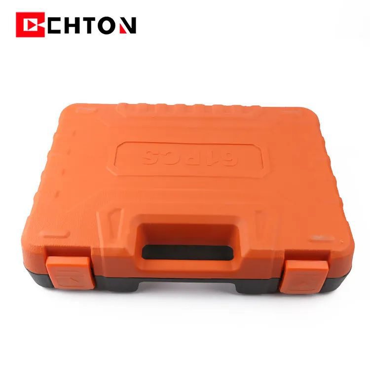 61件套铬钒钢汽修快速棘轮扳手两用扳手接杆套筒工具套装