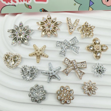 新款发饰桃心配件海星蝴蝶结饰品diy鞋帽配饰手机壳贴片鞋饰鞋花