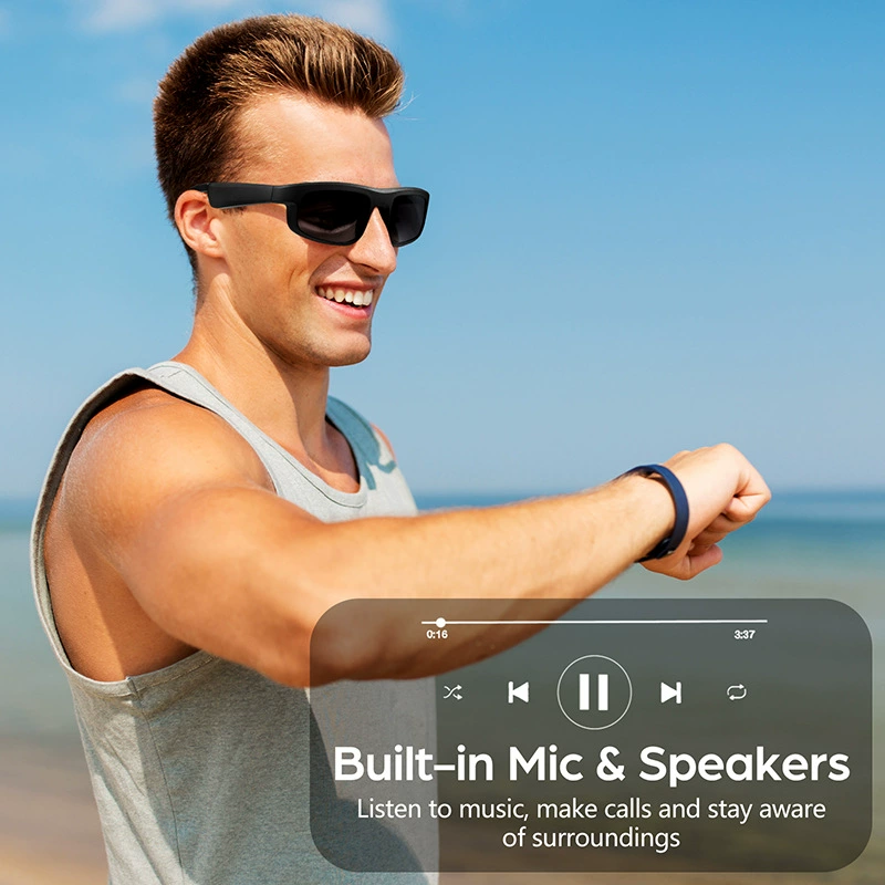 Смарт-очки с телефоном и солнцезащитными линзами, Bluetooth