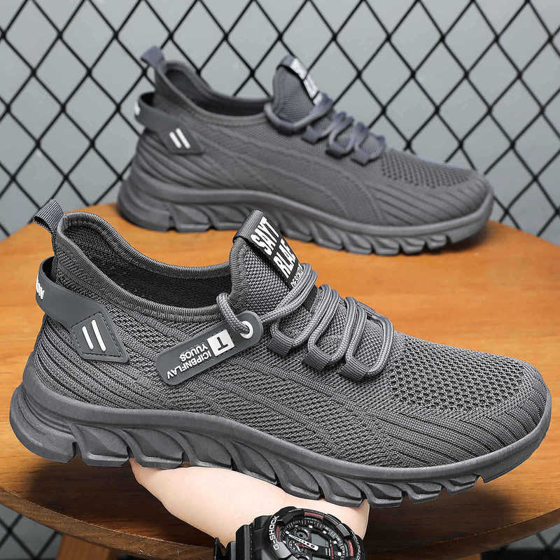 Men's Shoes, Summer Men's Sports Shoes, Thick-Soled Height-Increasing Mesh Shoes, Soft-Soled Shoes That Don'T Tire Your Feet, Breathable and Lightweight Running Shoes
