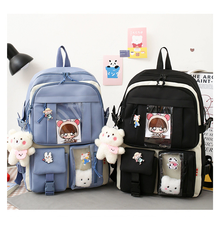 Wholesale Large-capacity Doll Pendant Five-piece Backpack Nihaojewelry display picture 8