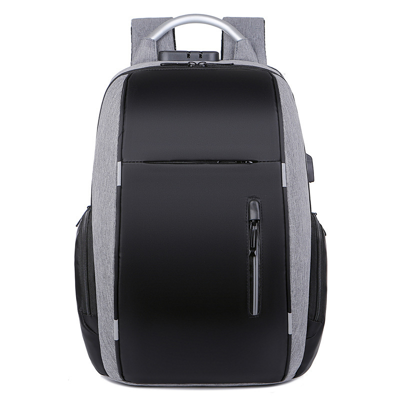 Cross-Border Men's Business Bag, Laptop Bag, Multi-Functional USB Backpack, Large Capacity Backpack, Can Be Printed with Logo