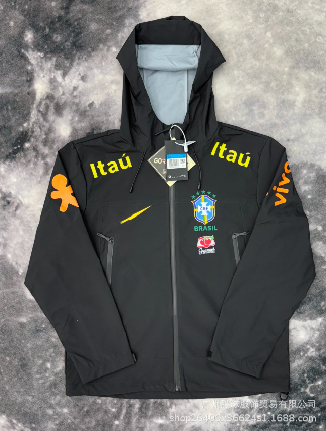 Nike Brazil CBF Windbreaker Jacket Black